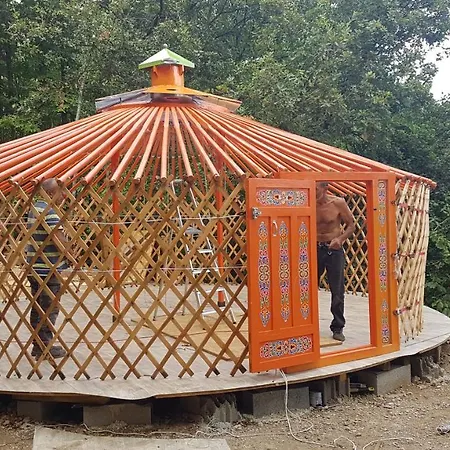 Camping Le P'Tit Bonheur Escaro Exterior foto