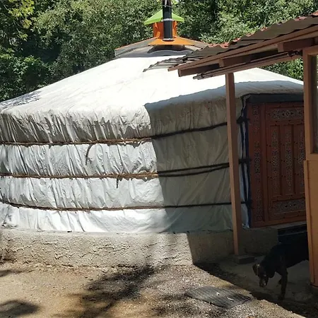 Camping Le P'Tit Bonheur Escaro Exterior foto